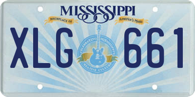 MS license plate XLG661