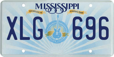 MS license plate XLG696