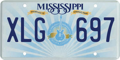 MS license plate XLG697