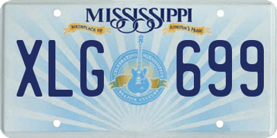 MS license plate XLG699