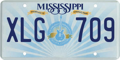 MS license plate XLG709