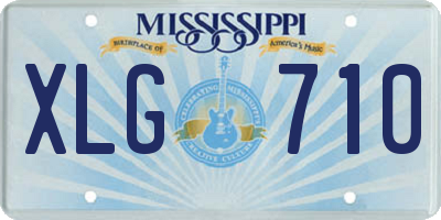 MS license plate XLG710
