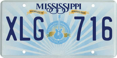 MS license plate XLG716