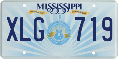 MS license plate XLG719