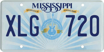 MS license plate XLG720