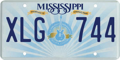 MS license plate XLG744