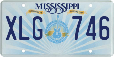 MS license plate XLG746