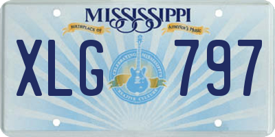 MS license plate XLG797