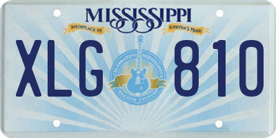 MS license plate XLG810