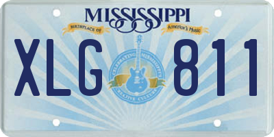 MS license plate XLG811