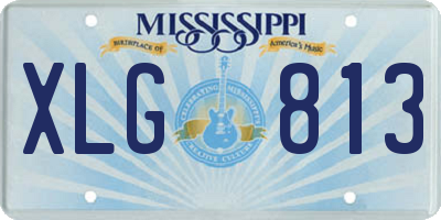 MS license plate XLG813