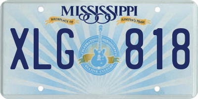 MS license plate XLG818