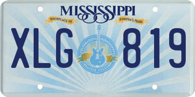 MS license plate XLG819