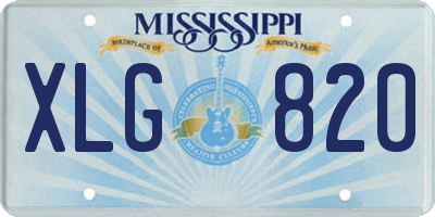 MS license plate XLG820