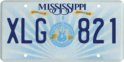 MS license plate XLG821