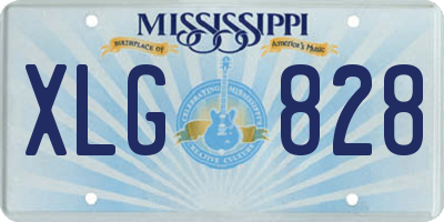 MS license plate XLG828