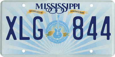 MS license plate XLG844