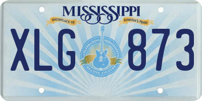 MS license plate XLG873