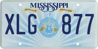 MS license plate XLG877