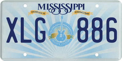 MS license plate XLG886