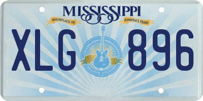 MS license plate XLG896