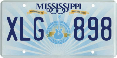 MS license plate XLG898
