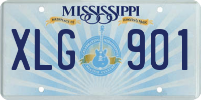 MS license plate XLG901