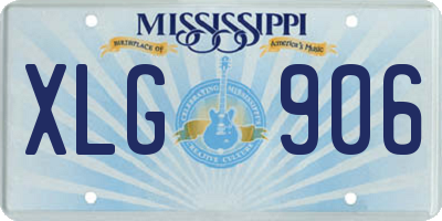 MS license plate XLG906