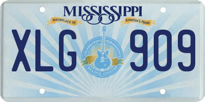 MS license plate XLG909