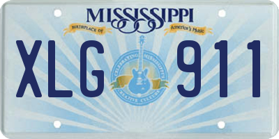 MS license plate XLG911