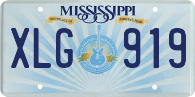 MS license plate XLG919
