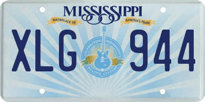 MS license plate XLG944