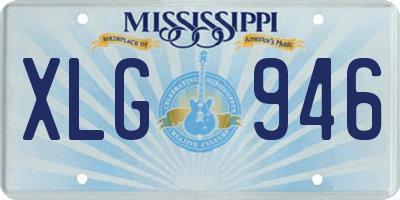 MS license plate XLG946
