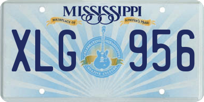 MS license plate XLG956