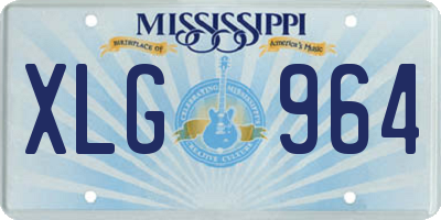 MS license plate XLG964