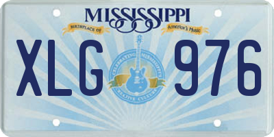 MS license plate XLG976