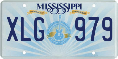 MS license plate XLG979