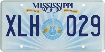 MS license plate XLH029