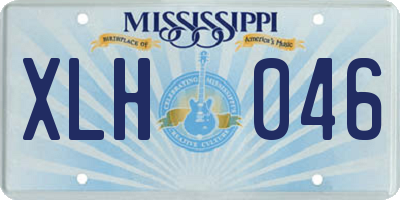 MS license plate XLH046