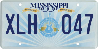 MS license plate XLH047