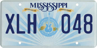 MS license plate XLH048