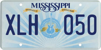 MS license plate XLH050