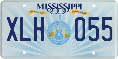 MS license plate XLH055