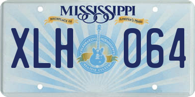 MS license plate XLH064