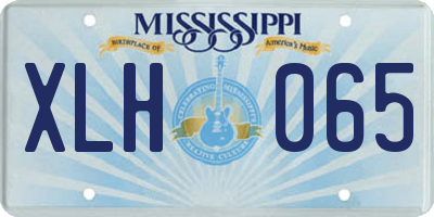 MS license plate XLH065
