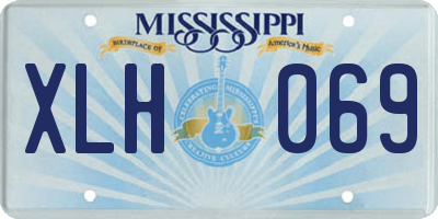 MS license plate XLH069