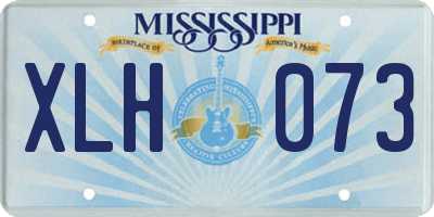 MS license plate XLH073