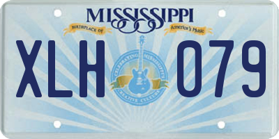 MS license plate XLH079
