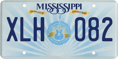 MS license plate XLH082