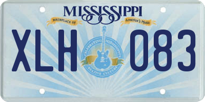 MS license plate XLH083